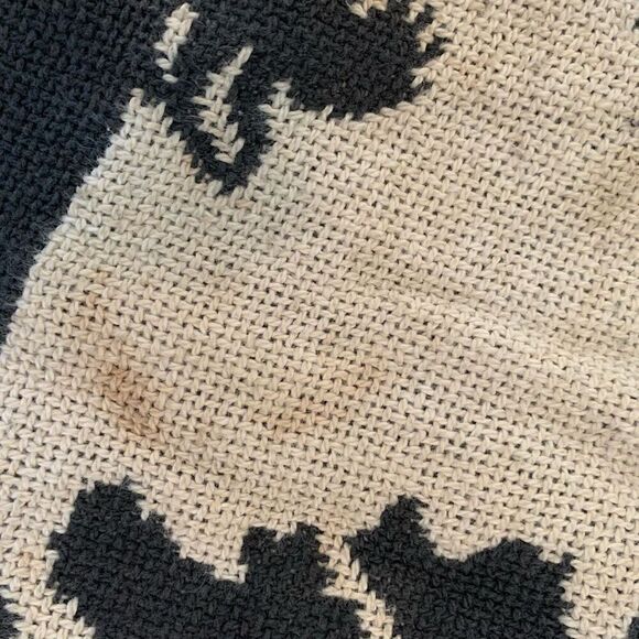 Vintage Blanket Fringe Patchwork Printed Cardigan Duster Kimono Small - Picture 9 of 9